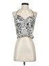 Timing 100% Polyester Silver Sleeveless Blouse Size S - photo 1