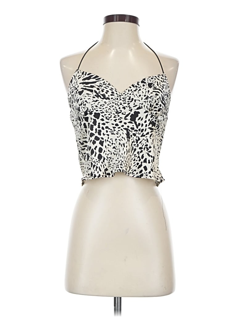 Pre-owned Timing Sleeveless Blouse In Silver