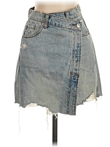We the Free Denim Skirt (view 1)