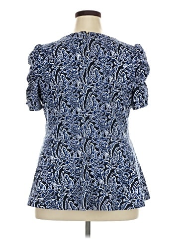 INC International Concepts Short Sleeve Blouse (view 2)