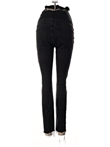 Madewell Maternity Over-the-Belly Skinny Jeans in Black Sea (view 2)