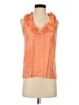 J.Crew 100% Silk Orange Sleeveless Silk Top Size 0 - photo 1