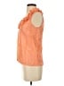 J.Crew 100% Silk Orange Sleeveless Silk Top Size 0 - photo 5