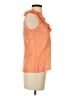 J.Crew 100% Silk Orange Sleeveless Silk Top Size 0 - photo 4