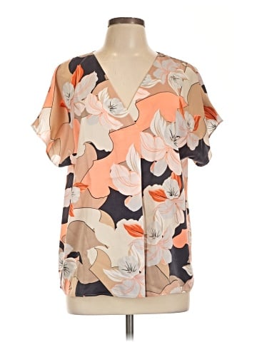 Worthington Short Sleeve Blouse (view 1)