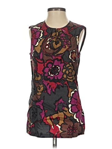 Trina Turk Sleeveless Silk Top (view 1)