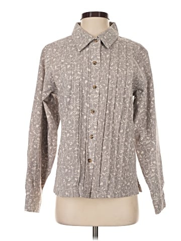 Denim & Co Long Sleeve Button-Down Shirt (view 1)