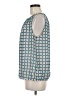 Ann Taylor 100% Polyester Teal Sleeveless Blouse Size M - photo 5