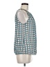 Ann Taylor 100% Polyester Teal Sleeveless Blouse Size M - photo 4