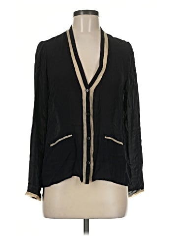 Joe's Jeans Long Sleeve Silk Top (view 1)