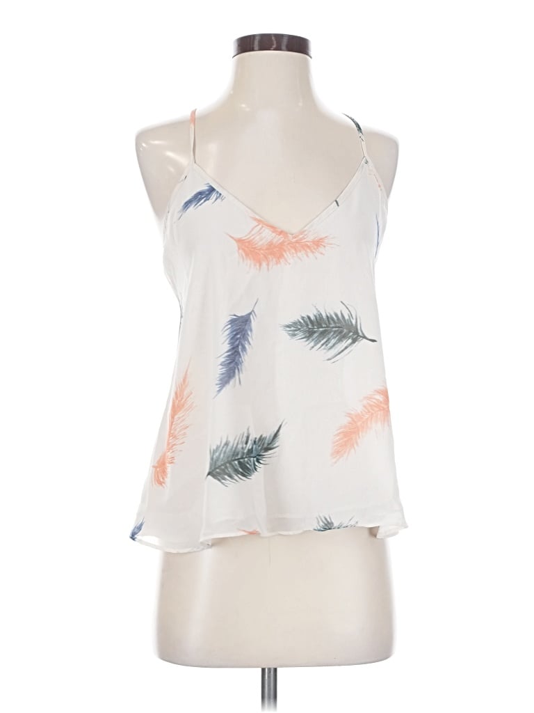 Pre-owned Rory Beca Tank Top White Halter Neckline Tops