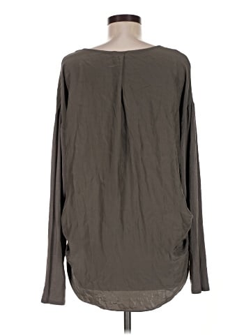 HEATHER Long Sleeve Silk Top (view 2)