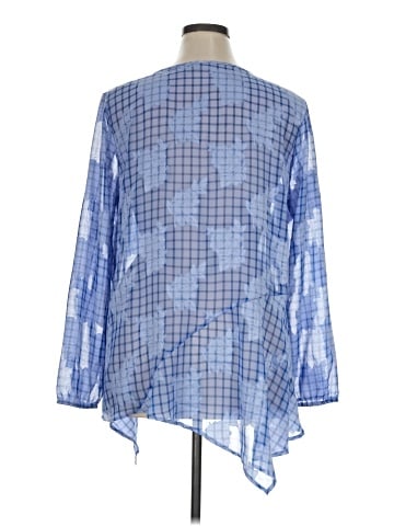 LOGO by Lori Goldstein 3/4 Sleeve Blouse (view 2)