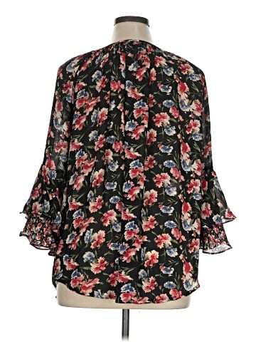 Chaps 3/4 Sleeve Blouse (view 2)