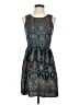rue21 100% Polyester Paisley Blue Cocktail Dress Size S - photo 1