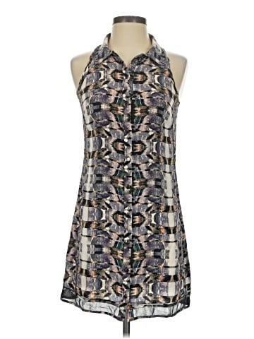 Intermix Sleeveless Silk Top (view 1)