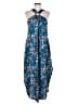 Unbranded Floral Blue Teal Casual Dress Size M - photo 1