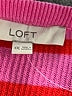 Ann Taylor LOFT 100% Cotton Stripes Pink Pullover Sweater Size XXL - photo 7