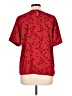 Notations Red Short Sleeve Blouse Size L - photo 2