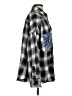 Pol Checkered-gingham Silver Long Sleeve Button-Down Shirt Size S - photo 4