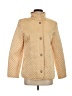 Anne Klein 100% Polyester Argyle Gold Coat Size S - photo 1