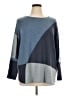 INC International Concepts Color Block Blue Pullover Sweater Size 1X - photo 1