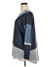 INC International Concepts Color Block Blue Pullover Sweater Size 1X - photo 5