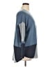 INC International Concepts Color Block Blue Pullover Sweater Size 1X - photo 4