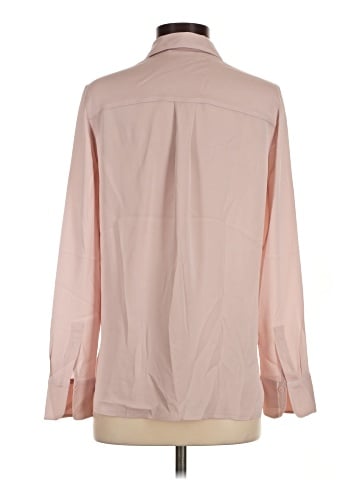 Vince. Long Sleeve Silk Top (view 2)