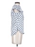 J.Crew Polka Dots Blue Sleeveless Blouse Size XXS (petite) - photo 4