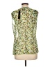 August Silk 100% Polyester Green Sleeveless Blouse Size L - photo 2