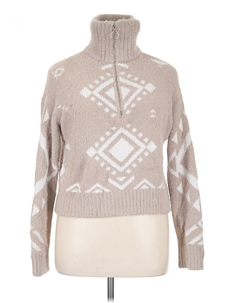 Pre-owned Jessica Simpson Pullover Sweater In Tan