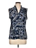 Anne Klein Blue Sleeveless Blouse Size L - photo 1