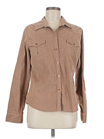Moda International Long Sleeve Button-Down Shirt (view 1)