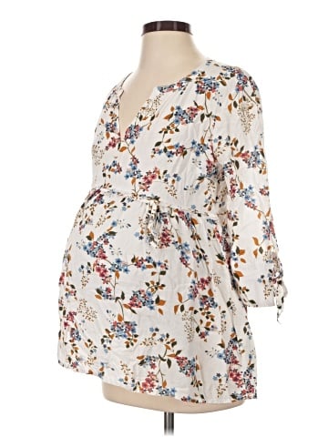 Motherhood 3/4 Sleeve Blouse (view 1)