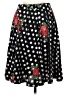 Lularoe Polka Dots Black Casual Skirt Size S - photo 2