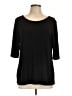 Grace Black 3/4 Sleeve Top Size L - photo 1