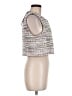 Cinq à Sept 100% Polyester Silver Vest Size 6 - photo 4