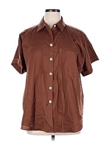 Foxcroft Short Sleeve Button-Down Shirt (view 1)