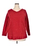 Apt. 9 Polka Dots Red Pullover Sweater Size 2X - photo 1