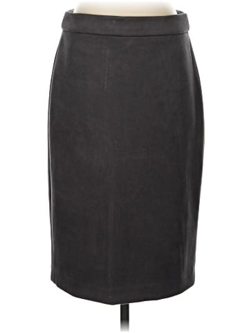 Joan Vass Faux Leather Skirt (view 1)
