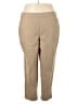 Alfred Dunner Solid Tan Active Pants Size 22 - photo 1