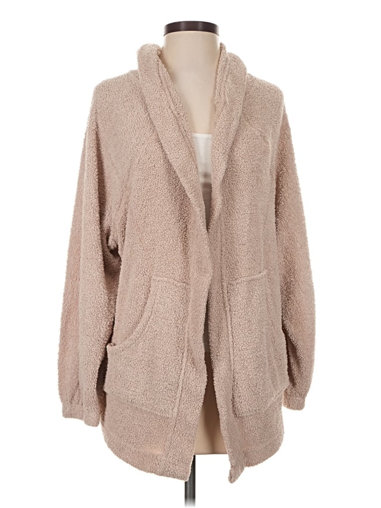 Pre-owned Out From Under Cardigan Sweater In Tan