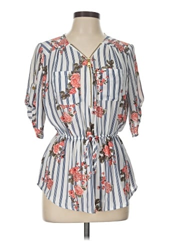 J for Justify Short Sleeve Blouse (view 1)