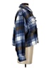 For The Republic 100% Polyester Plaid Blue Jacket Size S - photo 4