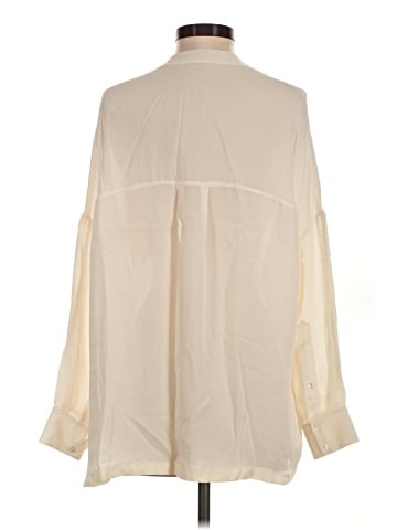 Vince. 3/4 Sleeve Silk Top (view 2)