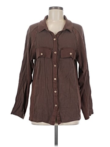 Pink Lily Long Sleeve Blouse (view 1)