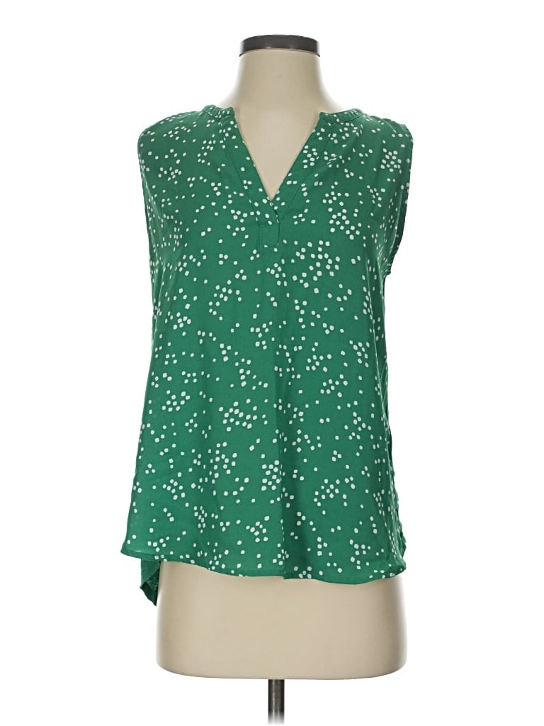 Pre-owned Papermoon Sleeveless Blouse In Green
