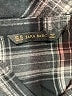 Zara Basic Plaid Black 3/4 Sleeve Button-Down Shirt Size XS - photo 7