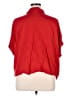 Lularoe 100% Rayon Red 3/4 Sleeve Button-Down Shirt Size XL - photo 2